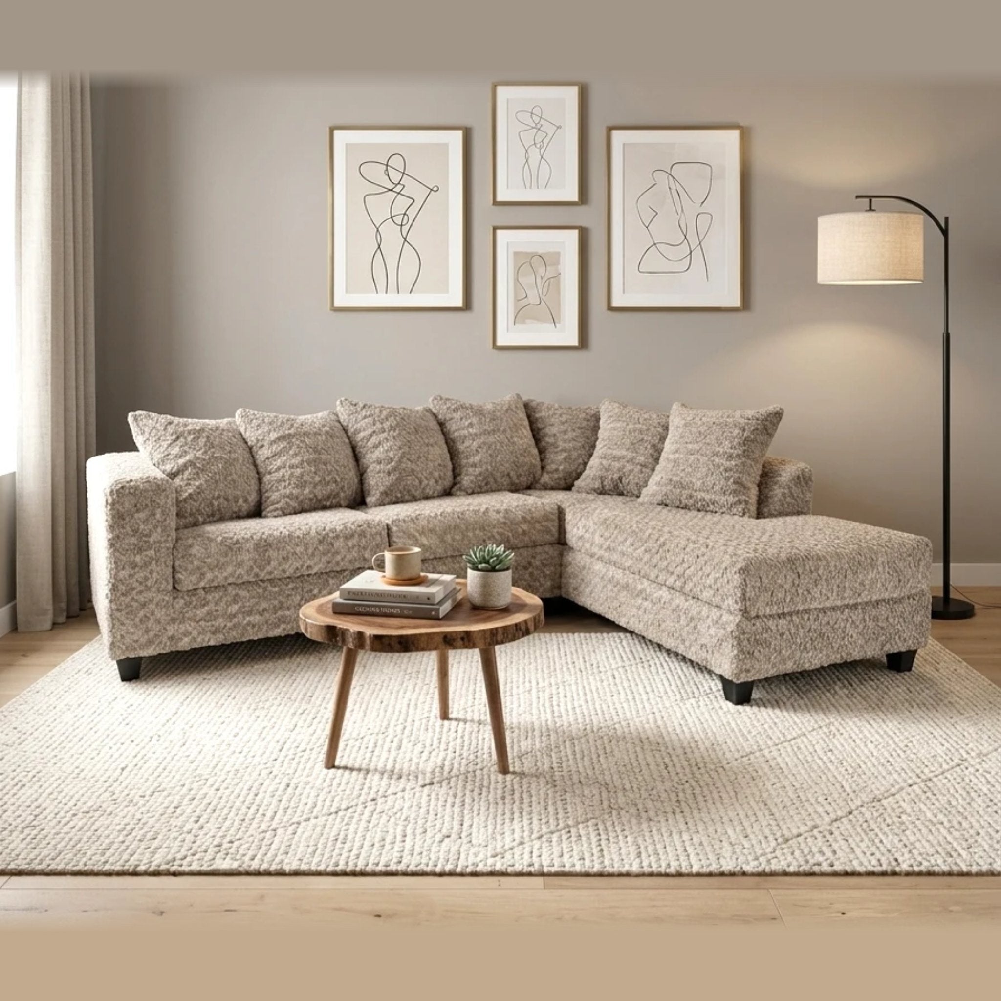 610 sectional - mocha